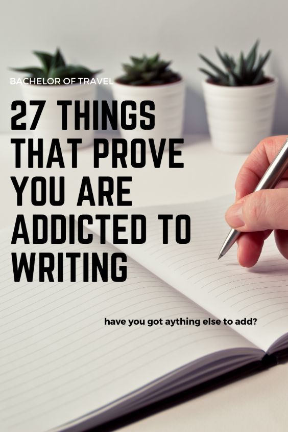addicted to writing